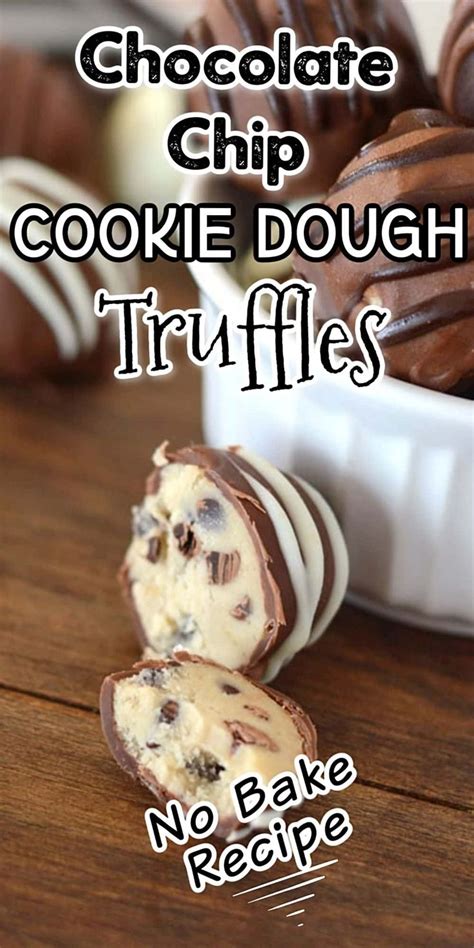 No-Bake Chocolate Chip Cookie Dough Truffles