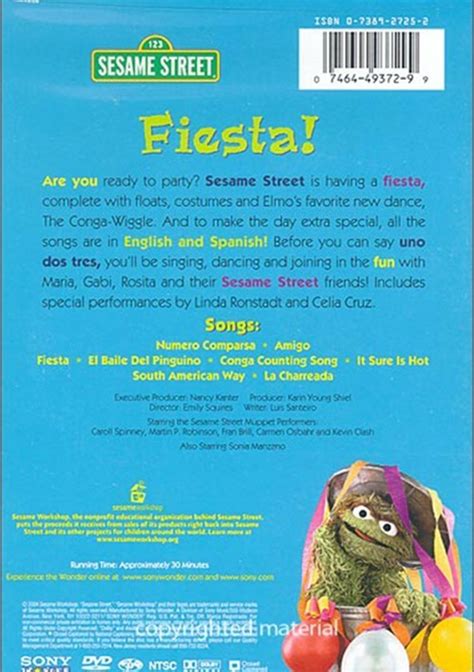 Sesame Street: Fiesta! (DVD 2004) | DVD Empire