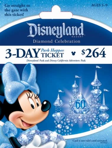 Disneyland 3-Day Park Hopper Ticket, 1 Count - Ralphs