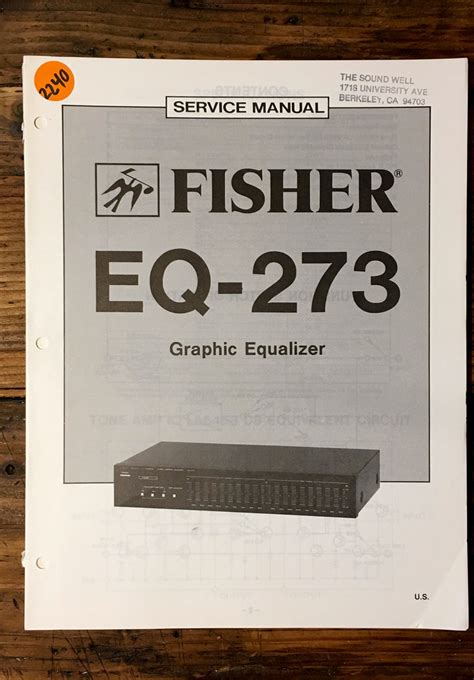 Equalizer Service Manual *Original* – Vintage Audio Store - Vintage ...