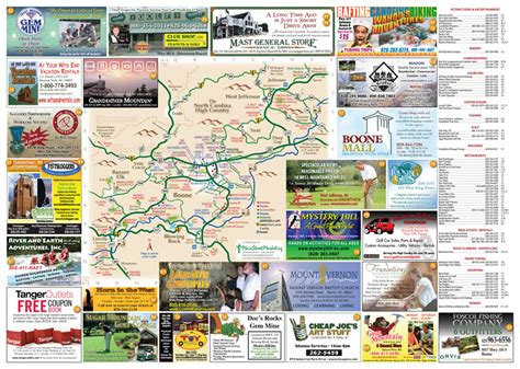 Watauga County Attractions Map - Boone NC • mappery