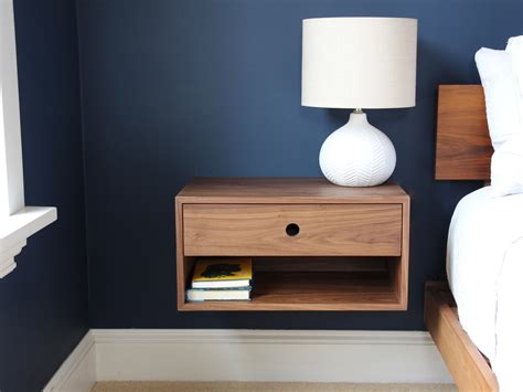 Floating Nightstand With Drawer in Walnut / Mid Century Modern - Etsy ...