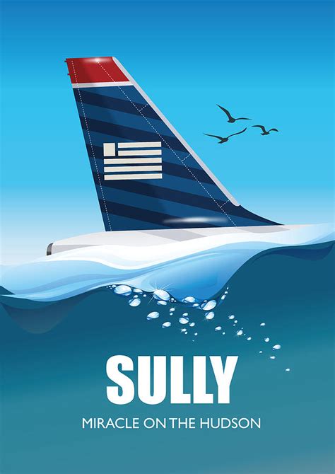 Sully Miracle on the Hudson - Alternative Movie Poster Digital Art by Movie Poster Boy