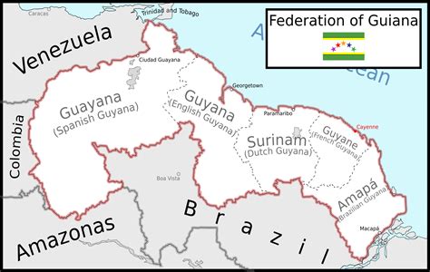 Map of the Federation of Guiana by Coliop-Kolchovo on DeviantArt