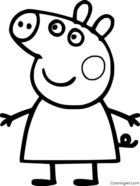 Suzy Sheep Peppa Pig Coloring Pages Sketch Coloring Page