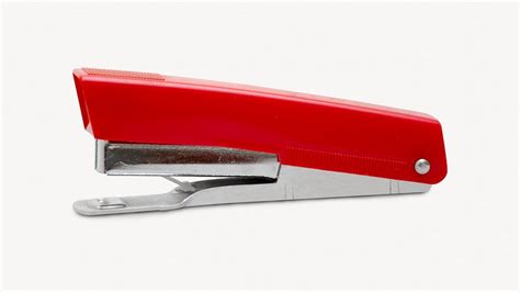 Red stapler, isolated image | Free Photo - rawpixel