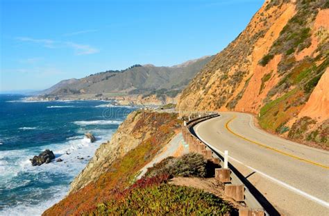 The Pacific Coast Highway In California Stock Photo - Image of exotic ...