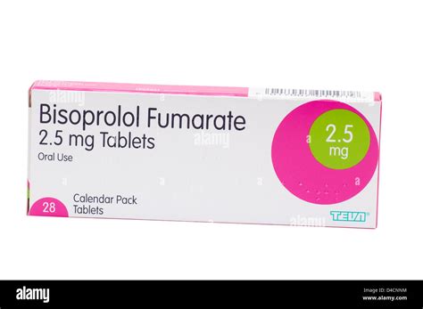 Packet Of Bisoprolol Fumarate Beta Blockers Tablets Stock Photo - Alamy