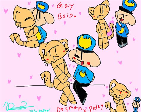 GAY GAY GAY GAY GAY GAY DOG MAN X PETEY= GAY by TickyDabear on DeviantArt