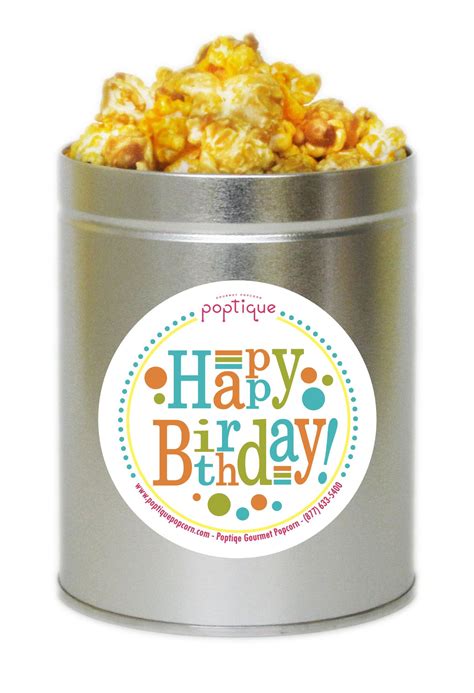 Happy Birthday Gift Tin (1 Quart) — Poptique Popcorn