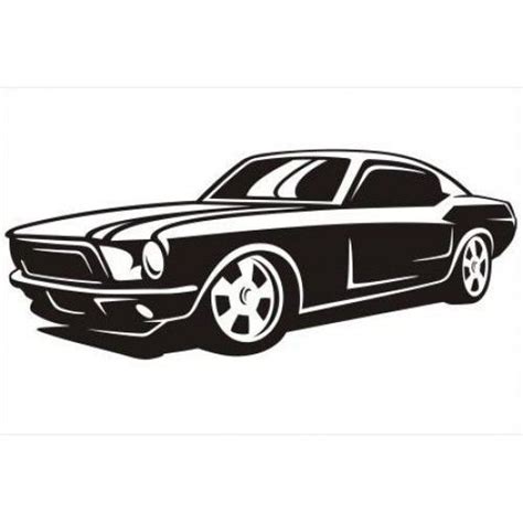 Ford Mustang Silhouette at GetDrawings | Free download