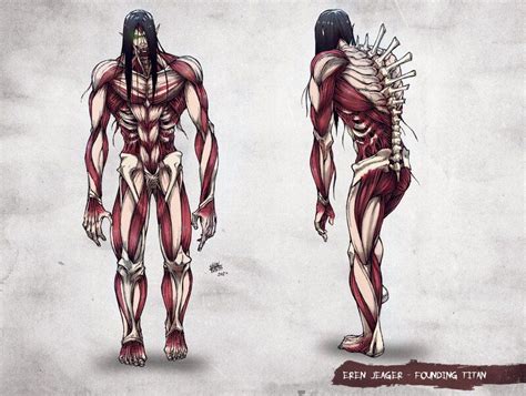 ArtStation - Eren Jaeger - Founding titan - AOT (Charachter design), Shinbross - Giulio ...