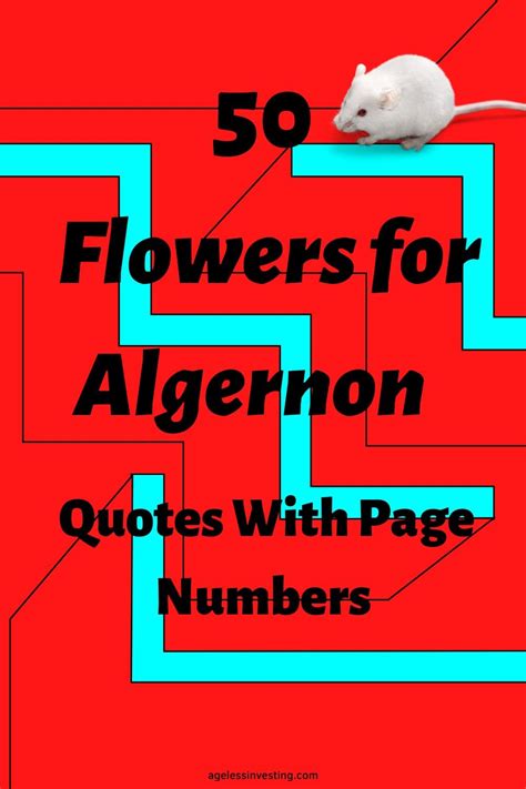 50 Flowers for Algernon Quotes With Page Numbers | Ageless Investing