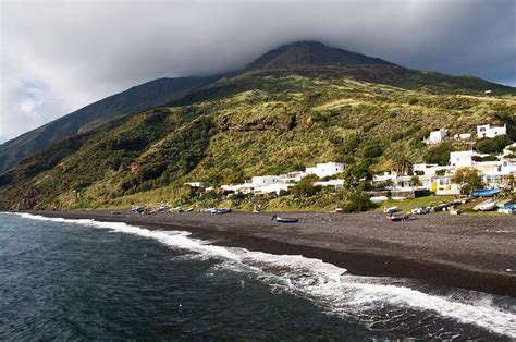 Stromboli | Beaches in the world, Black sand beach, Kamari beach