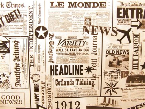 Vintage Newspaper Wallpapers - Top Free Vintage Newspaper Backgrounds - WallpaperAccess