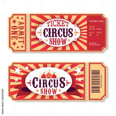 Vintage Circus Tickets