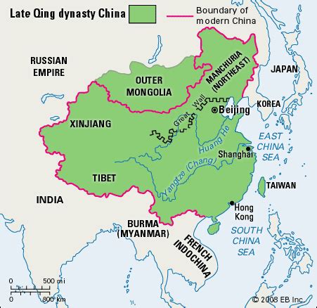 Nate's Qing Dynasty: Map of Qing Dynasty