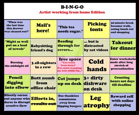 Funny Bingo Card by EdieMammon on DeviantArt