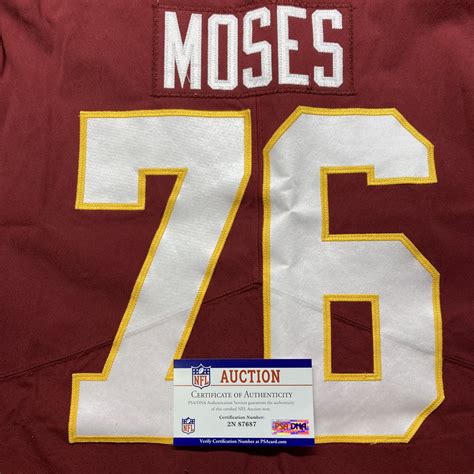 STS - WFT Morgan Moses Game Worn Jersey (11/8/2020) Size 50 W/ Bobby ...