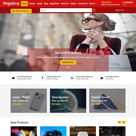 Get Shopping Website Template Pics