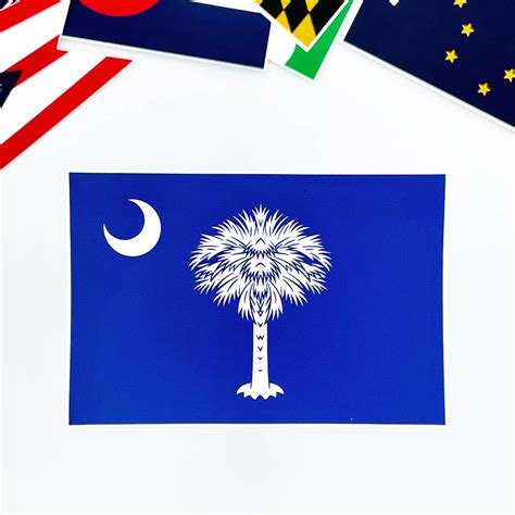 South Carolina State Flag Sticker