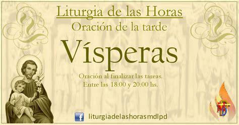 Liturgia de las Horas: LITURGIA DE LAS HORAS - VÍSPERAS