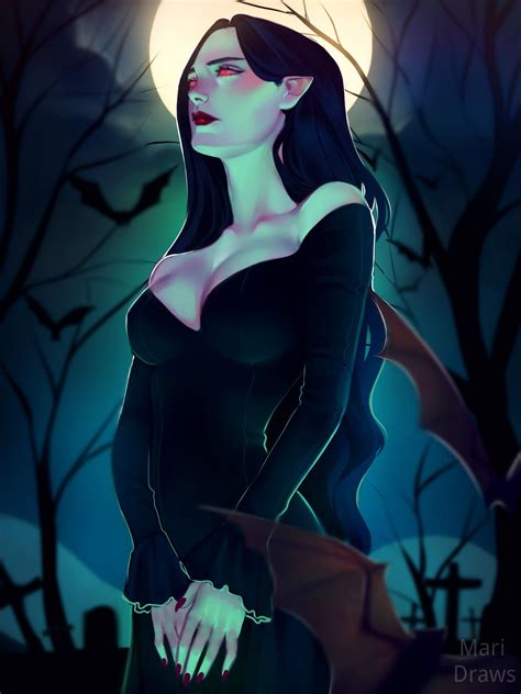 Mari Draws — Felt like drawing a vampire today ! Fantasy Artwork, Dark ...