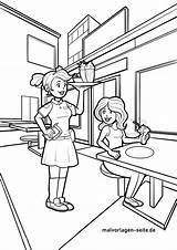 Restaurant Coloriage Kleurplaat Malvorlage Restauracja Dzieci Dessin  sketch template