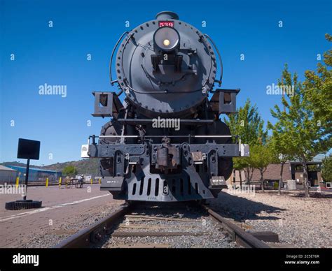 Williams Arizona USA: Steam locomotive train on Grand Canyon Railway ...