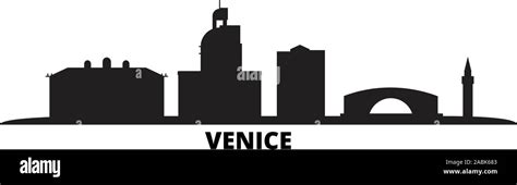 Italy, Venice City city skyline isolated vector illustration. Italy, Venice City travel ...