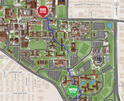 University Of Colorado Boulder Campus Map - Maps For You