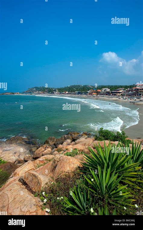 India Kerala Kovalam Beach Lighthouse Stock Photo - Alamy