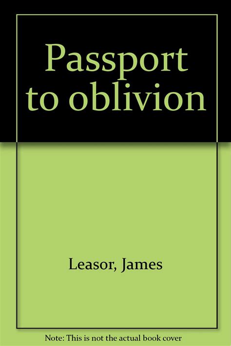 Passport to oblivion: Leasor, James: Amazon.com: Books