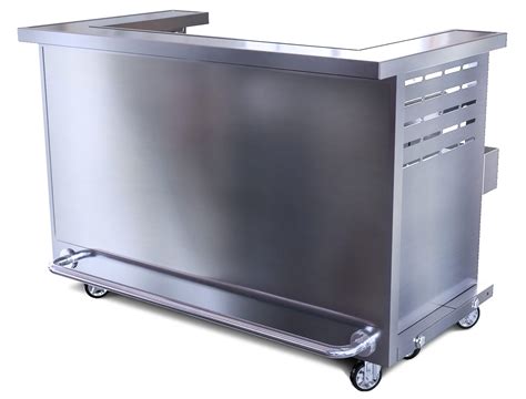 The Portable Bar Company - Stainless Steel Fold and Roll Bar