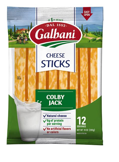 Colby Jack Snack Cheese | Galbani Cheese | Authentic Italian Cheese