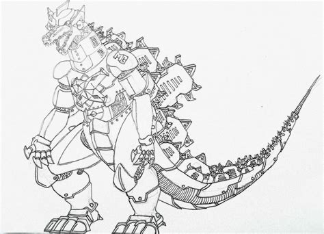 A better look at my Mechagodzilla design. : r/GODZILLA