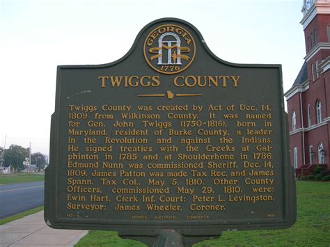 Twiggs County Historic Marker | Jeffersonville, Georgia | Flickr