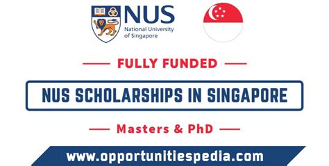 NUS Scholarships 2024-25 in Singapore (Fully Funded) - Opportunities Pedia