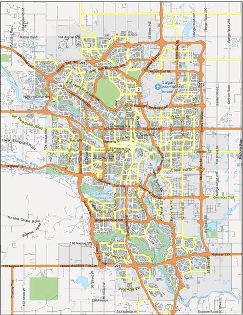 Map of Calgary, Canada - GIS Geography