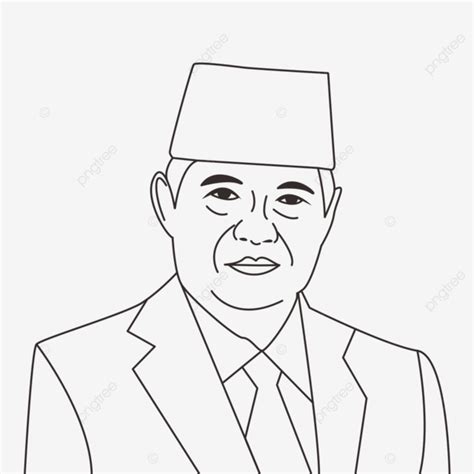 Ilustrasi Line Art Pak Sby Mantan Presiden Indonesia, Sby, Susilo Bambang Yudhoyono, Ilustrasi ...