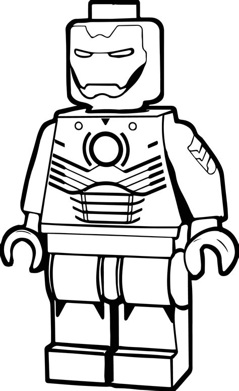 Lego Man Coloring Page