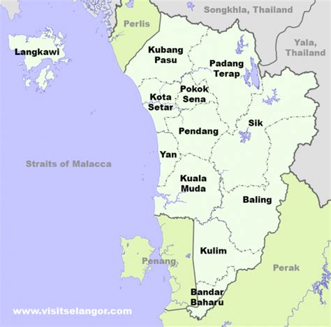 Map of Kedah State – Visit Selangor