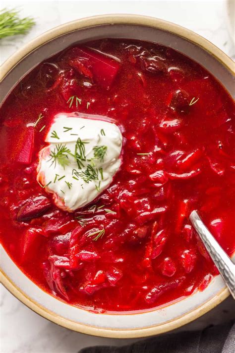 Vegan Borscht Recipe With Cabbage And Beans - Lavender & Macarons