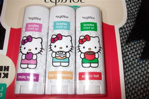 Hello Kitty Softlips Lip Balm trio NEW bnip