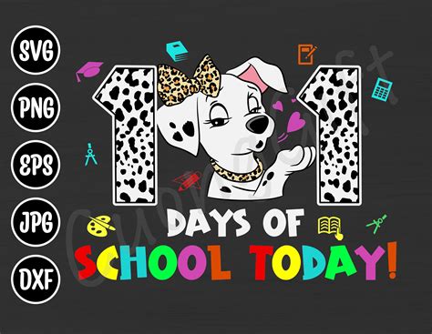 School Today, 100 Days Of School, Dalmatian Dogs, Lights Background, 100th Day, 101 Dalmations ...