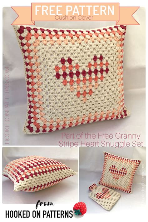 Free Crochet Cushion Cover Design - Hooked On Patterns