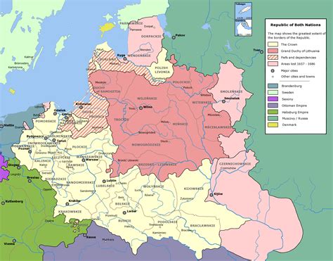 The Polish–Lithuanian Commonwealth at its greatest extent [2,000 × ...