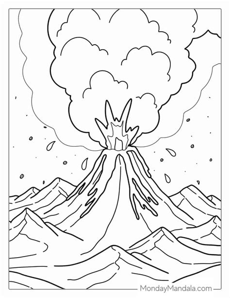 Top 10 Free Printable Volcano Coloring Pages Online - iccw.world