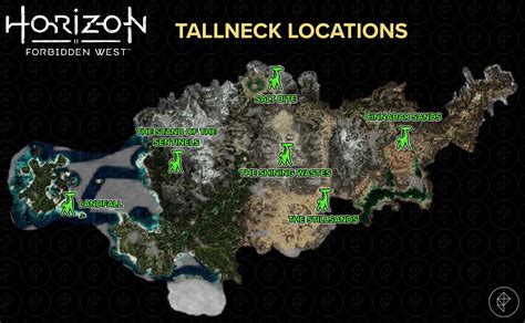 Tallneck locations in Horizon Forbidden West - Polygon