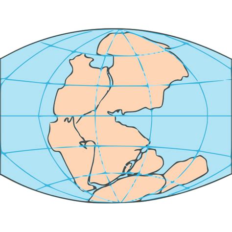 Pangaea map | Free SVG